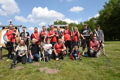 Die Bogensportler des TuS Bramsche beim Freiluft-Training